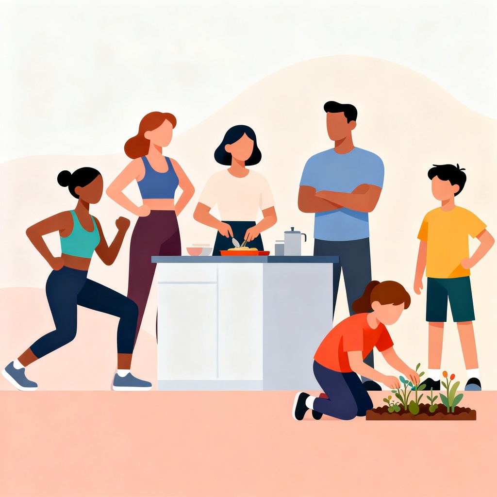 Cómo mantener hábitos saludables en familia